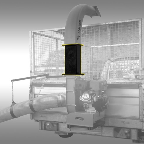 Rallonge de tour pour aspirateur/souffleur à feuilles Jansen LG-1300